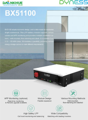 Thương hiệu: Dyness
Loại: Pin lưu trữ Lithium
Tình trạng: Còn hàng
Mã sản phẩm: BX51100